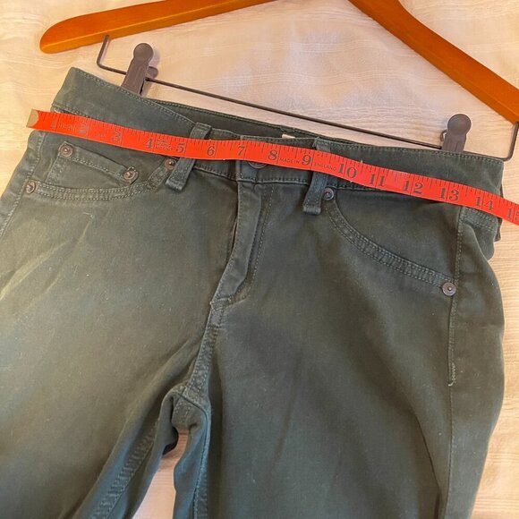 Rag & Bone x Aritzia Women’s 5-Pocket Skinny Jean in Forest Green - 26 - Picture 12 of 13